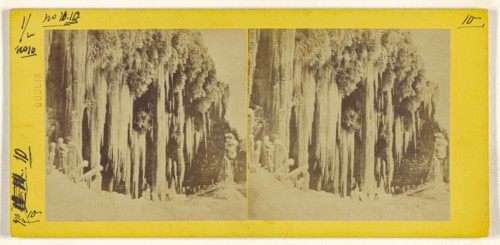 Entrance under Horseshoe Fall: Below Table Rock. Niagara; Horatio Yeates, Irish, active Dublin, Ireland 1860s, April 1863
