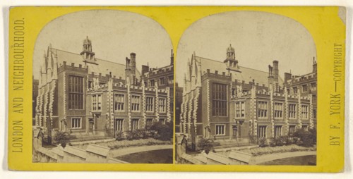 Middle Temple Hall; Frederick York, British, 1823 - 1903, 1865 - 1875; Albumen silver print