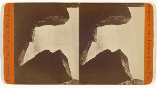 Looking through the Spray. Glen Onoko; James Zellner, American, active Pennsylvania 1870s - 1880s, about 1875; Albumen silver