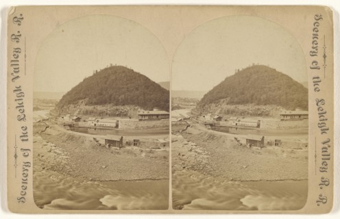 Bear Mountain, from Prospect Rock; James Zellner, American, active Pennsylvania 1870s - 1880s, about 1875; Albumen silver print