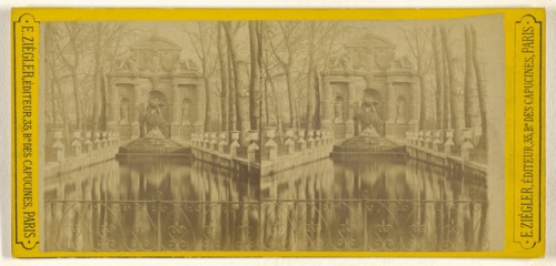 Fontaine Medicis, Luxembourg, Paris; E. Ziégler, French, active 1870s, about 1875; Albumen silver print