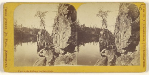 View in the Dalles of the Saint Croix; Charles A. Zimmerman, American, born France, 1844 - 1909, 1870 - 1880; Albumen silver