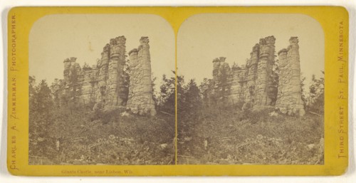 Giants Castle, near Lisbon, Wis; Charles A. Zimmerman, American, born France, 1844 - 1909, 1870 - 1880; Albumen silver print
