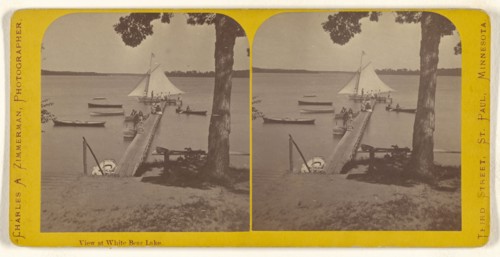 View at White Bear Lake; Charles A. Zimmerman, American, born France, 1844 - 1909, 1870 - 1880; Albumen silver print