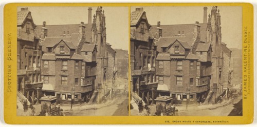 Knox's House & Canongate, Edinburgh; James Valentine, Scottish, 1815 - 1879, about 1870; Albumen silver print