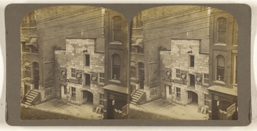 High angle view of Hill & Watson feed store; Julius M. Wendt, American, active 1900s - 1910s, about 1902; Gelatin silver print