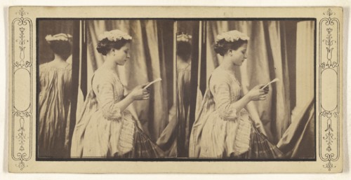 How like Watteau; about 1858; Albumen silver print