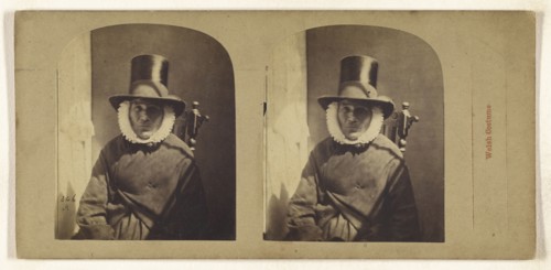 Welsh Costume; British; about 1860; Albumen silver print