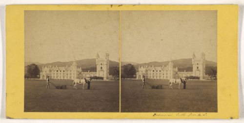 Balmoral Castle from the S; British; about 1865; Albumen silver print