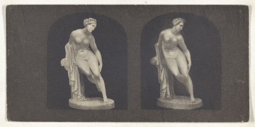 Optical illusion of a drawing of a sculpture; 1850s; Lithograph