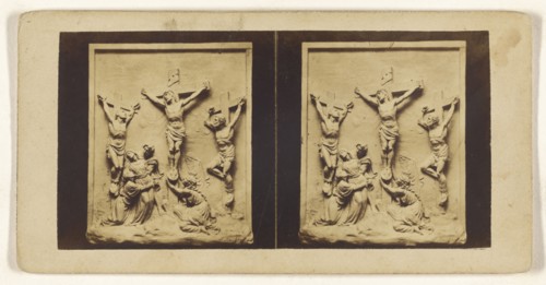 XII Station. Jesus meurt sur la croix; French; about 1860; Albumen silver print