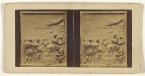 1 er Station. Jesus est condamme a mort; French; about 1860; Albumen silver print