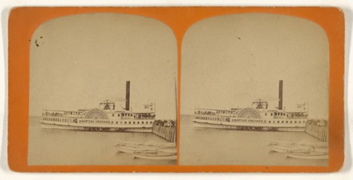 Paddleboat  Martha's Vineyard; American; about 1870; Albumen silver print