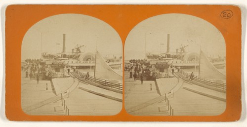 Paddleboat  Island Home; American; about 1870; Albumen silver print