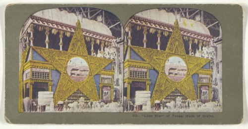 Lone Star  of Texas, Made of Grains; American; about 1900; Color Photomechanical