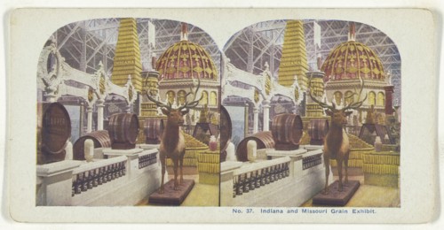 Indiana and Missouri Grain Exhibit; American; about 1900; Color Photomechanical