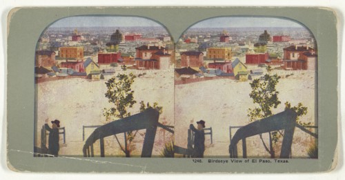 Bird's Eye View of El Paso, Texas; American; about 1900; Color Photomechanical