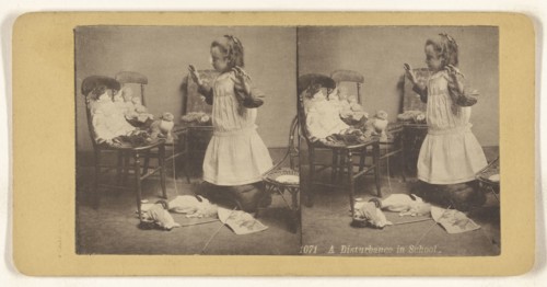 A Disturbance in School; about 1890; Collotype