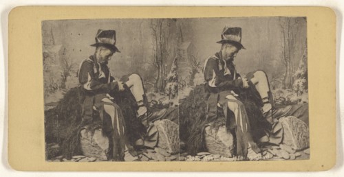 Never too late to mend; about 1890; Collotype