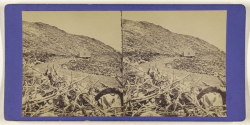 Half-Way House and Ledge; British; about 1860; Albumen silver print