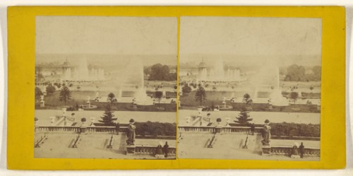Grounds of Crystal Palace; British; 1851; Albumen silver print