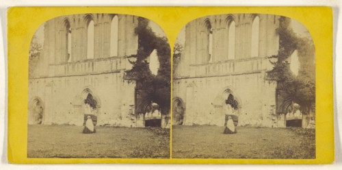 Byland Abbey; British; about 1860; Albumen silver print