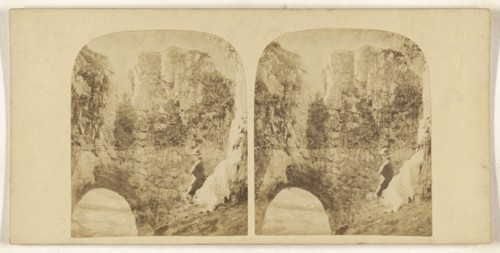 View from interior of Reynard's Cave, Dovedale; British; about 1860; Albumen silver print