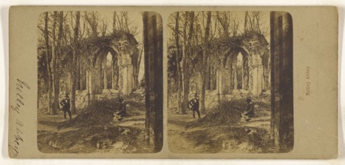 Netley Abbey; British; about 1860; Albumen silver print