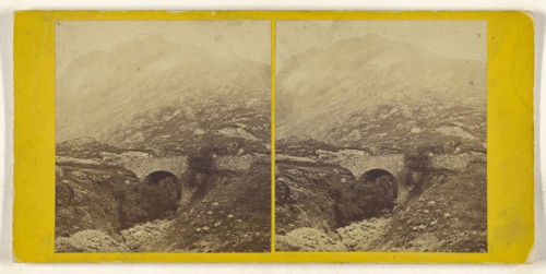 Bridge of the Three Waters, Glencoe; British; about 1860; Albumen silver print
