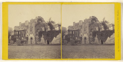 Guy's Cliff - General View from the Mill Meadow; British; about 1865; Albumen silver print