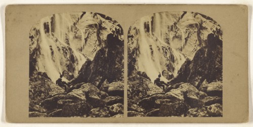 Powerscourt Waterfall, Ireland; British; about 1865; Albumen silver print