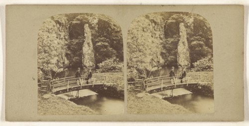 Pike Pool, River Dove, Derbyshire; British; about 1865; Albumen silver print