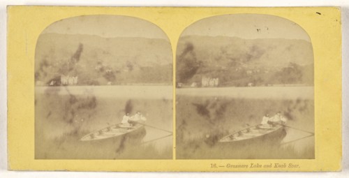 Grasmere Lake and Knab Scar; British; about 1860; Albumen silver print