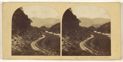 Scene near Rosthwaite, Borrowdale; British; about 1860; Albumen silver print