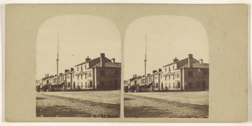 Scarisbrick Arms, Lord Street, Southport; British; about 1865; Albumen silver print