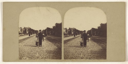 Lord Street, Southport; British; about 1865; Albumen silver print