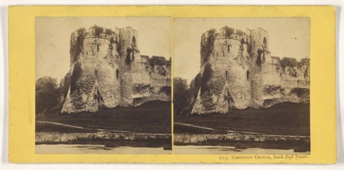 Chepstow Castle, South East Tower; British; about 1865; Albumen silver print