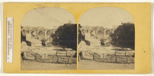 Knaresboro', Yorkshire From Harrowgate Road; British; about 1860; Albumen silver print