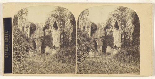 Bayham Abbey, The North Transept; British; about 1860; Albumen silver print