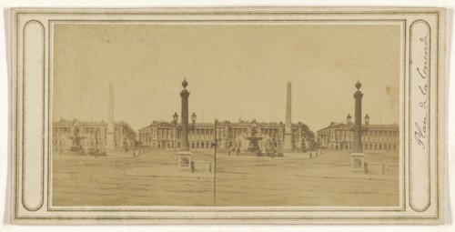 Place de la Concorde; French; 1860s; Albumen silver print