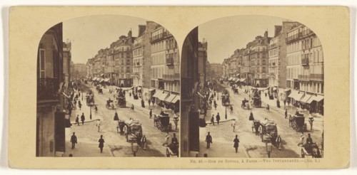 Rue de Rivoli, a Paris. , French; 1860s; Albumen silver print