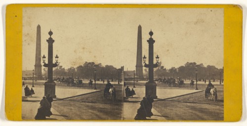 Place de la Concorde; French; 1860s; Albumen silver print