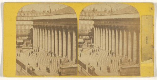 Bourse. Paris, France; French; 1860s; Albumen silver print