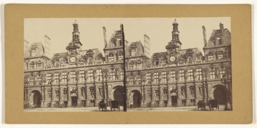 Government building, Paris, France; French; 1860s; Albumen silver print