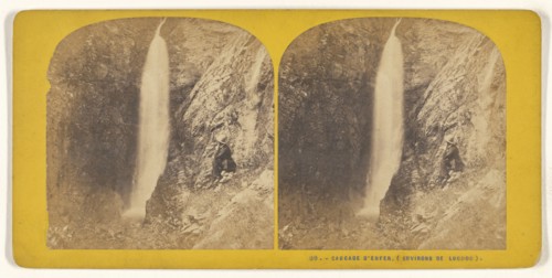 Cascade d'Enfer, Environs de Luchon, French; 1860s; Albumen silver print