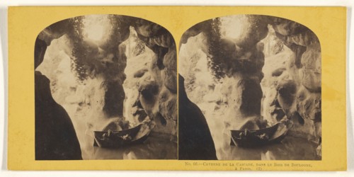 Caverne de la Cascade, dans Le Bois de Boulogne, a Paris; French; 1860s; Albumen silver print