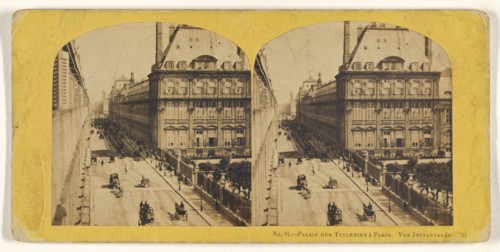 Palais des Tuileries a Paris. Vue Instantanee; French; 1860s; Albumen silver print