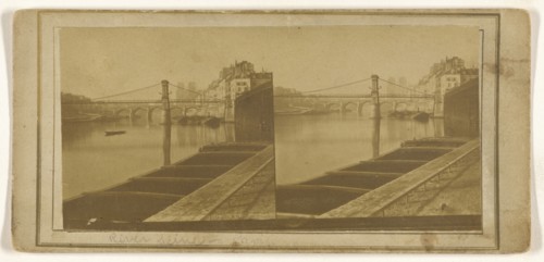 River Seine - Paris; French; about 1865; Albumen silver print
