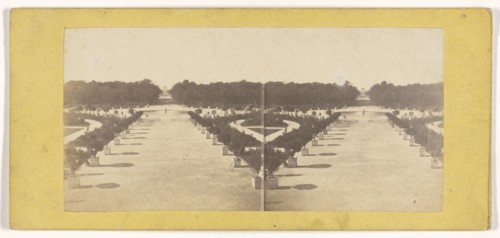Parisian view, Paris, France, French; about 1865; Albumen silver print
