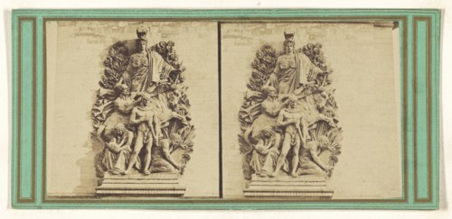 La paix. Bas-relief - Arc de l'Etoile; French; about 1865; Albumen silver print